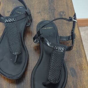 Cole Haan Black Minimalist Sandals